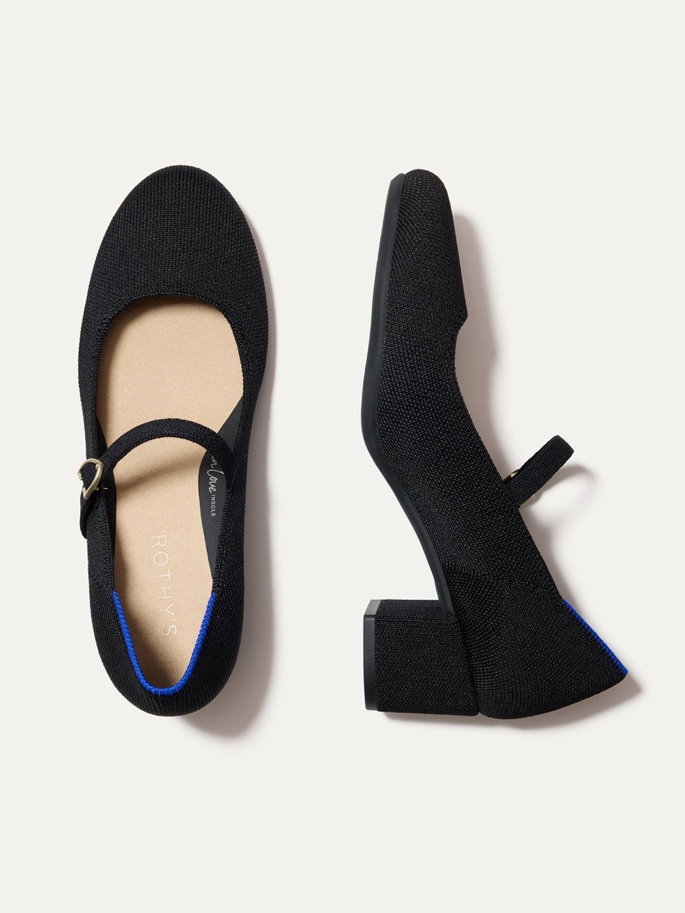 Rothy’s Knit Mary Jane Strap Heels